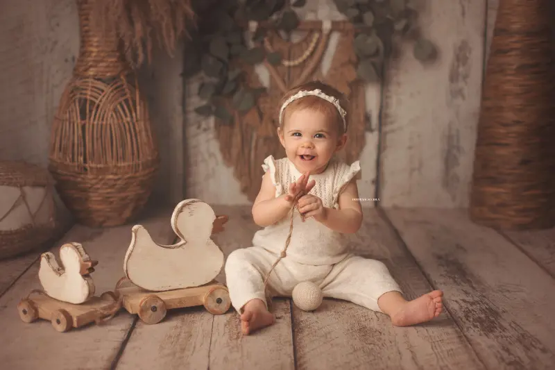 baby photo in Orléans, France, tender baby portrait, wide natural composition, natural tones