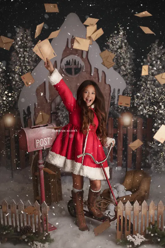 Christmas photo studio Orléans, France: festive end-of-year moment, elegant close composition, balanced colors