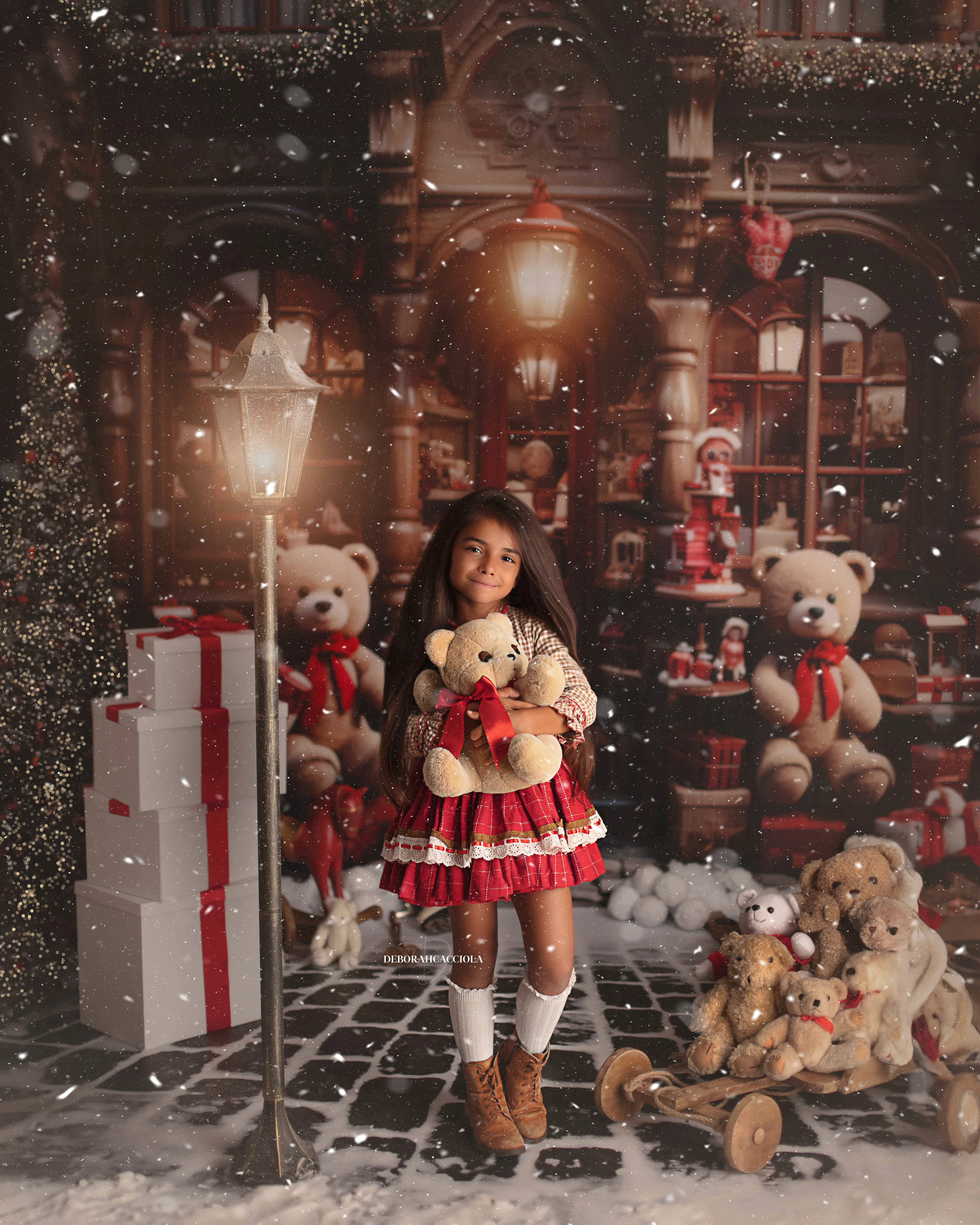 Christmas photo in Orléans, France, festive end-of-year moment, natural vertical shot, balanced colors