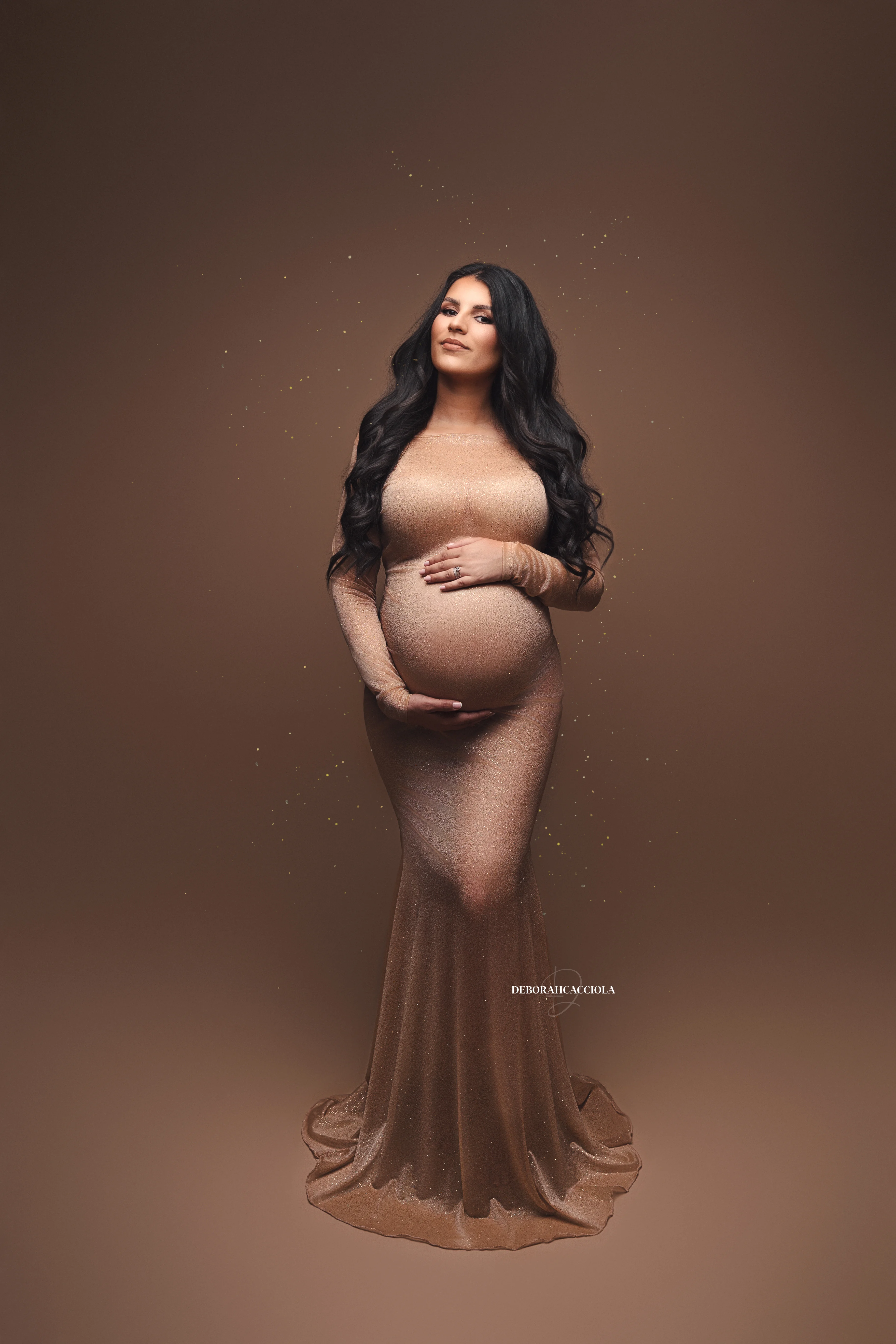 maternity portrait in Orléans, France, pregnancy moment, elegant vertical shot, bright style