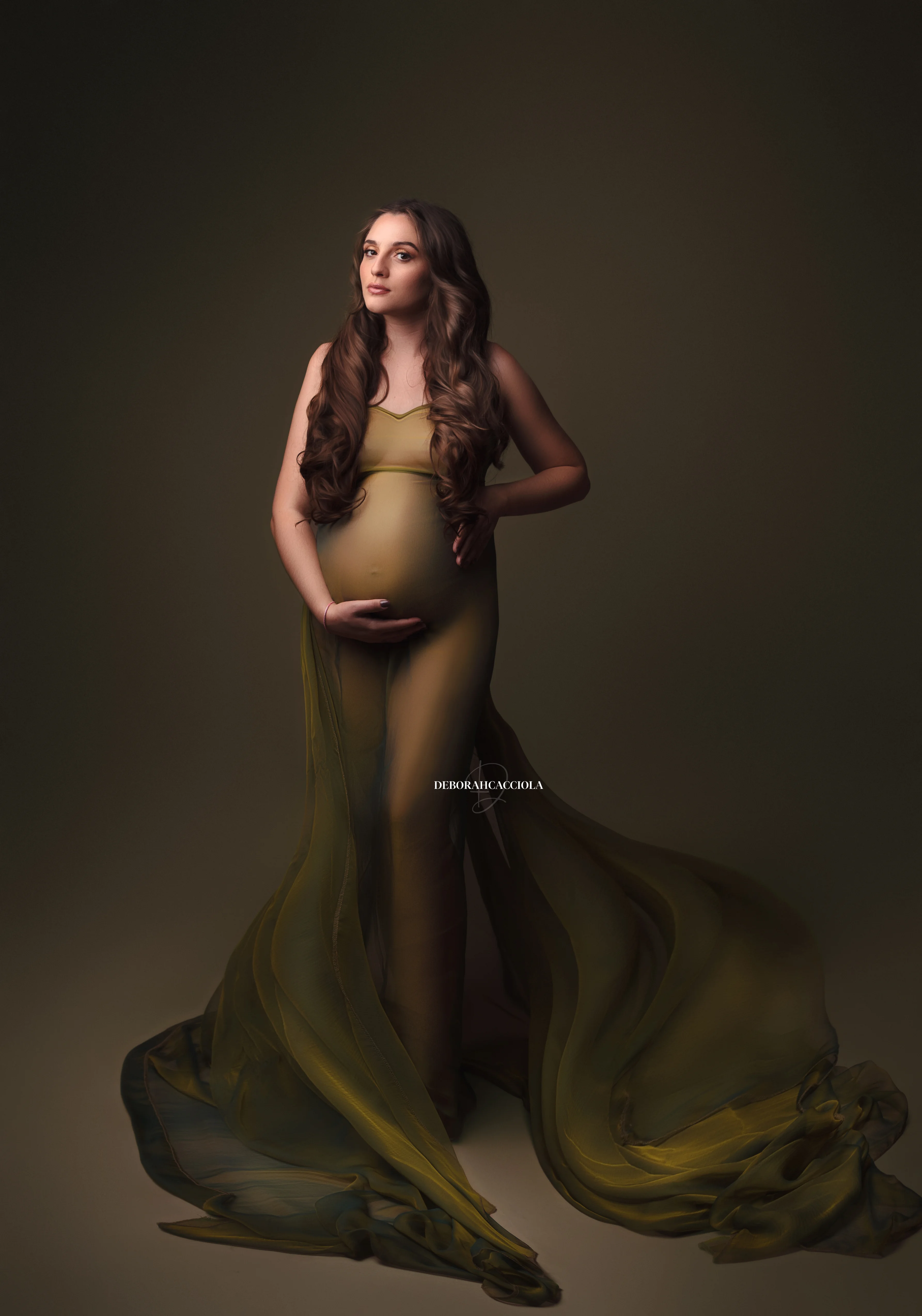 maternity portrait in Orléans, France: natural maternity, polished vertical portrait, clear natural result