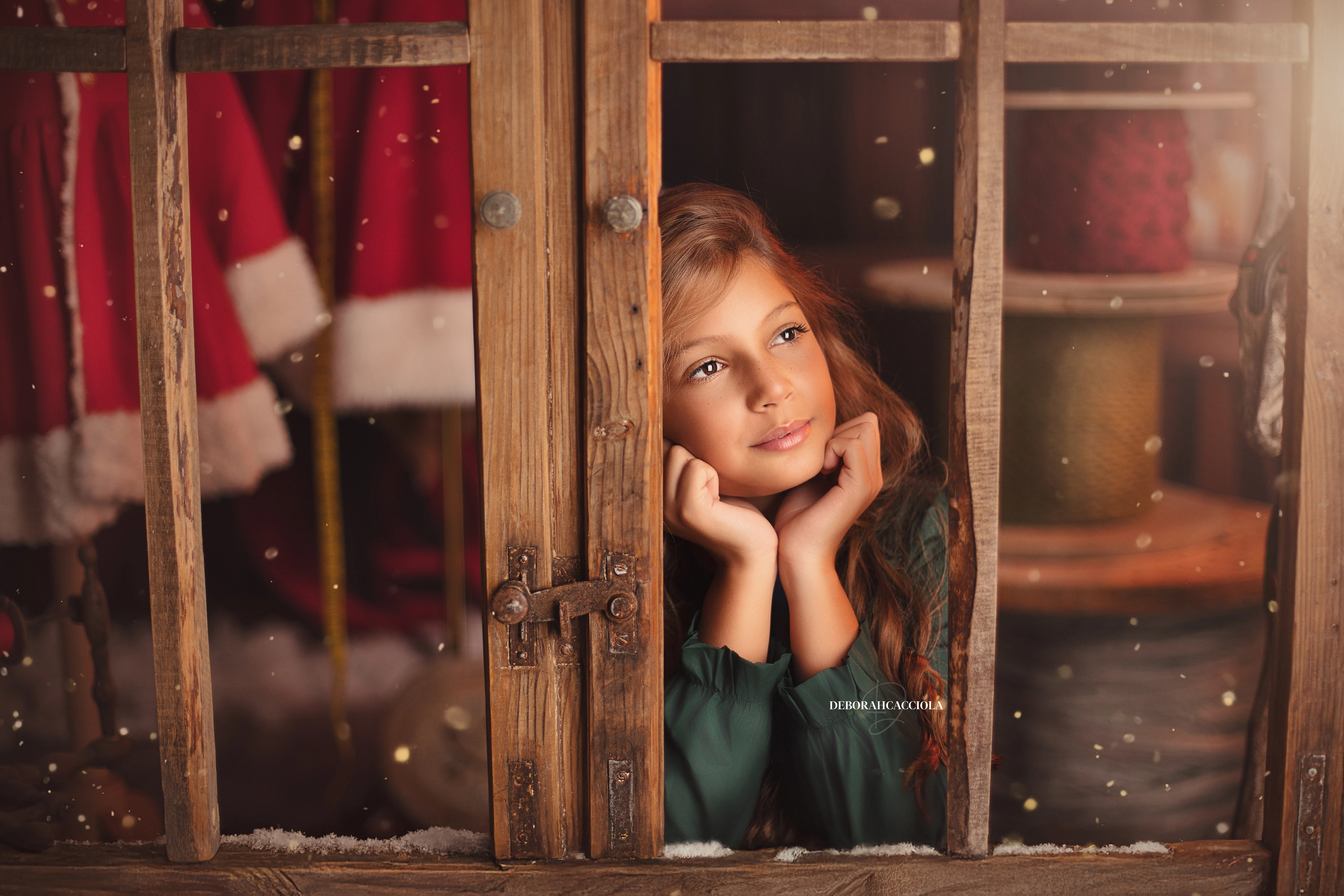 retrato de Navidad en Orléans, Francia: ambiente navideño, plano amplio y armonioso, tonos naturales