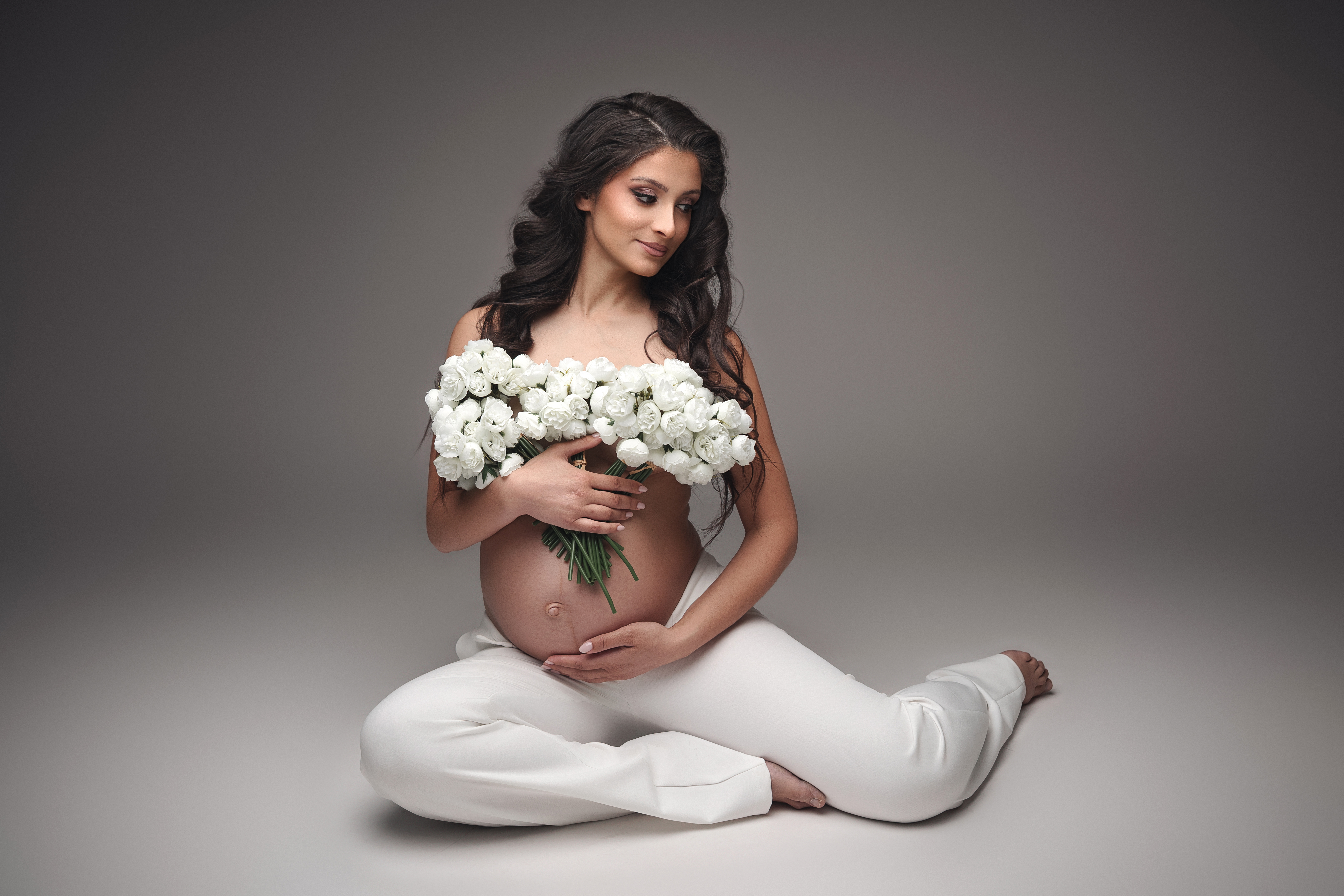 Robes et accessoires disponibles pour les séances grossesse