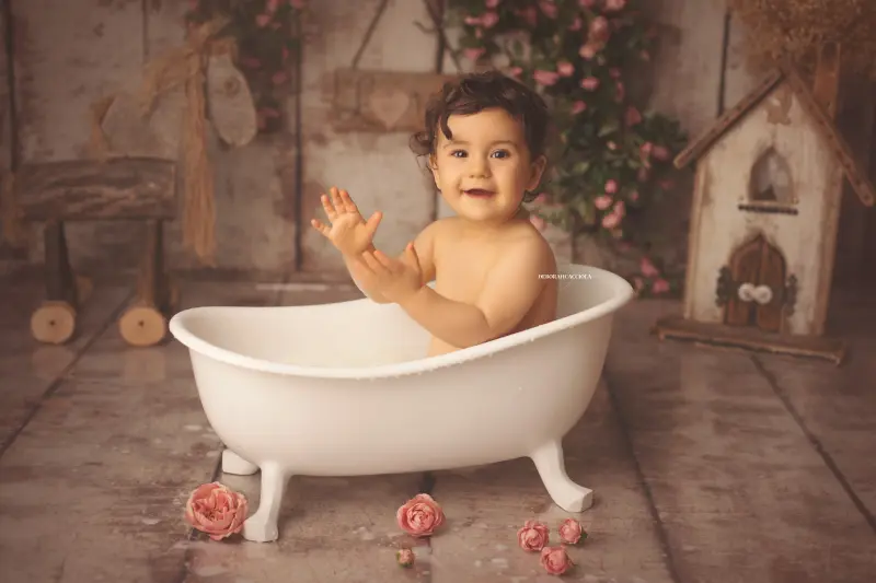 Portrait anniversaire à Orléans - portrait de célébration, plan large harmonieux, palette claire