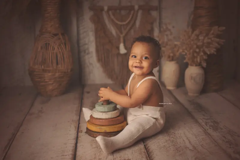 Portrait anniversaire à Orléans - portrait de célébration, composition large et naturelle, palette claire