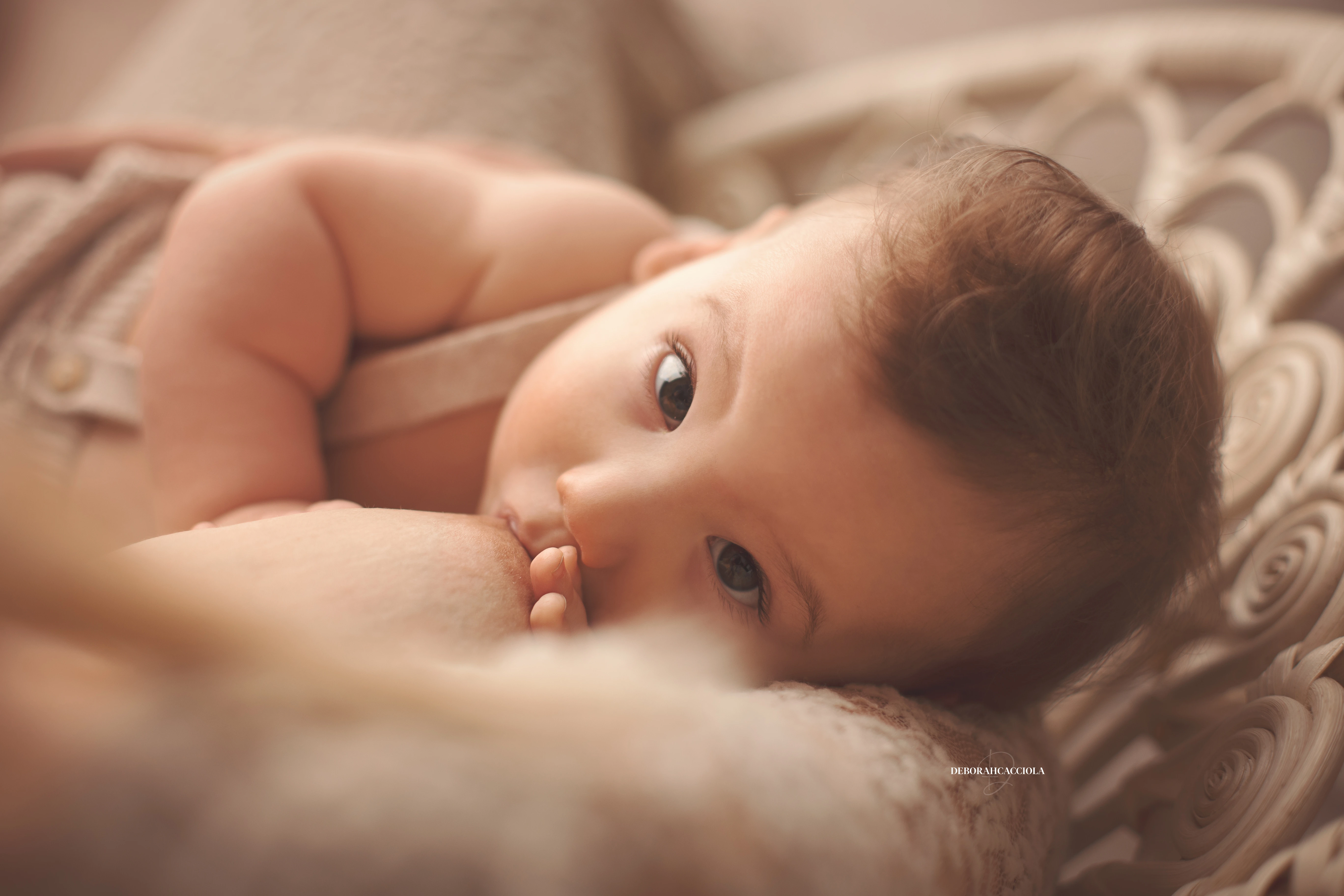 Séance bébé à Orléans - bébé éveillé, plan large harmonieux, couleurs équilibrées