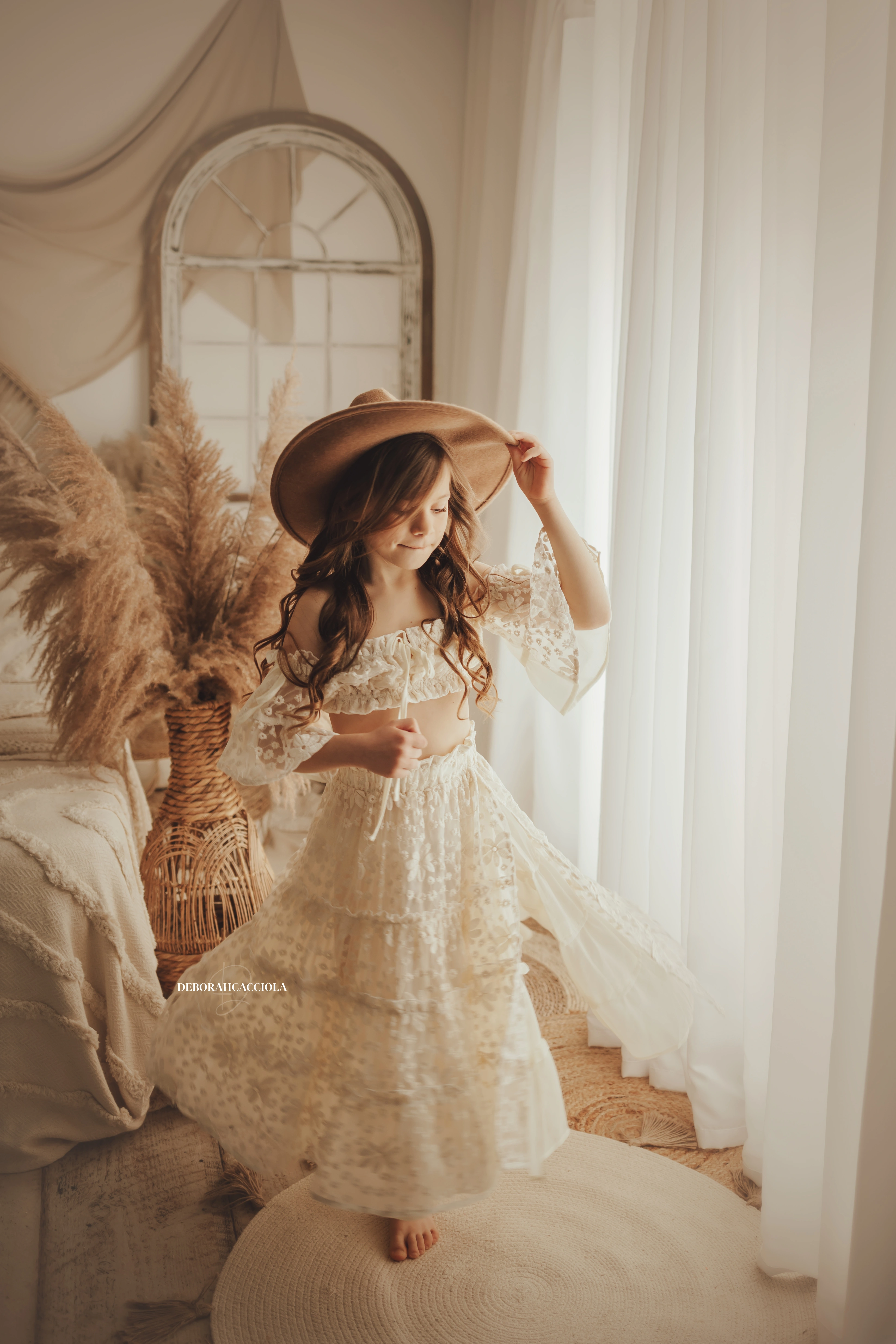 Séance bohème à Orléans - ambiance bohème naturelle, portrait vertical soigné, tonalités naturelles