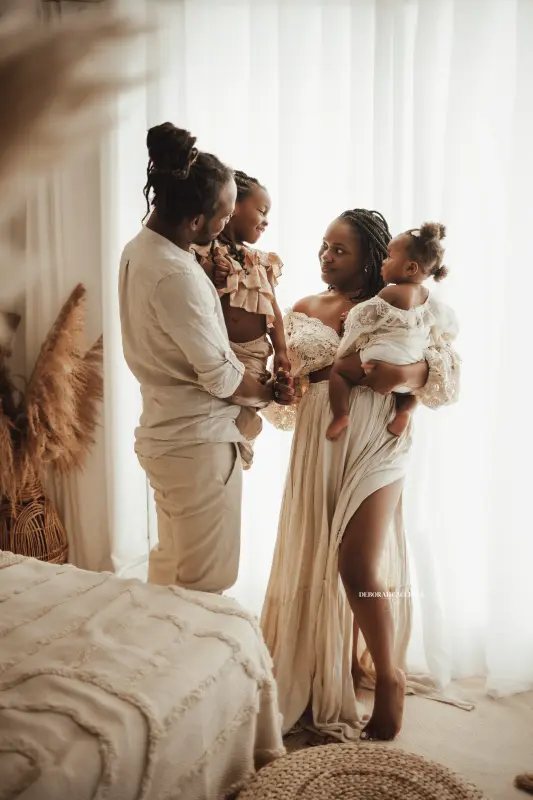 Photo bohème studio Orléans : scène élégante au style bohème, cadrage vertical doux, tonalités naturelles