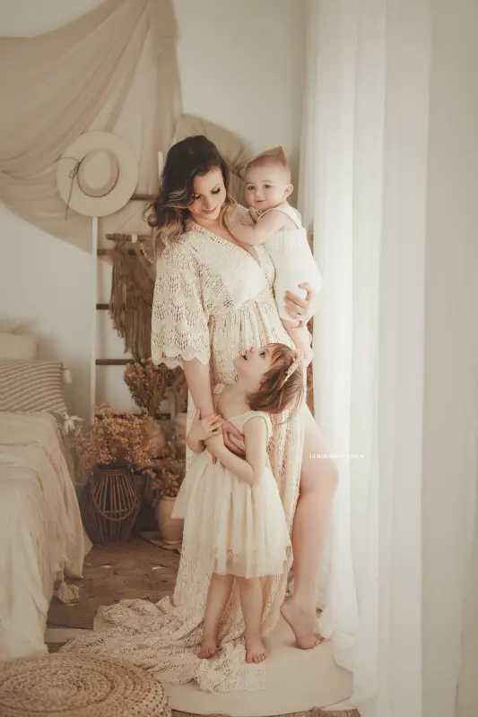 Photo bohème studio Orléans : scène élégante au style bohème, cadrage vertical doux, couleurs douces