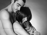 Photo famille Photo de couple en symbiose avec bébé
