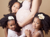 Photo grossesse photo femme enceinte avec ses enfants