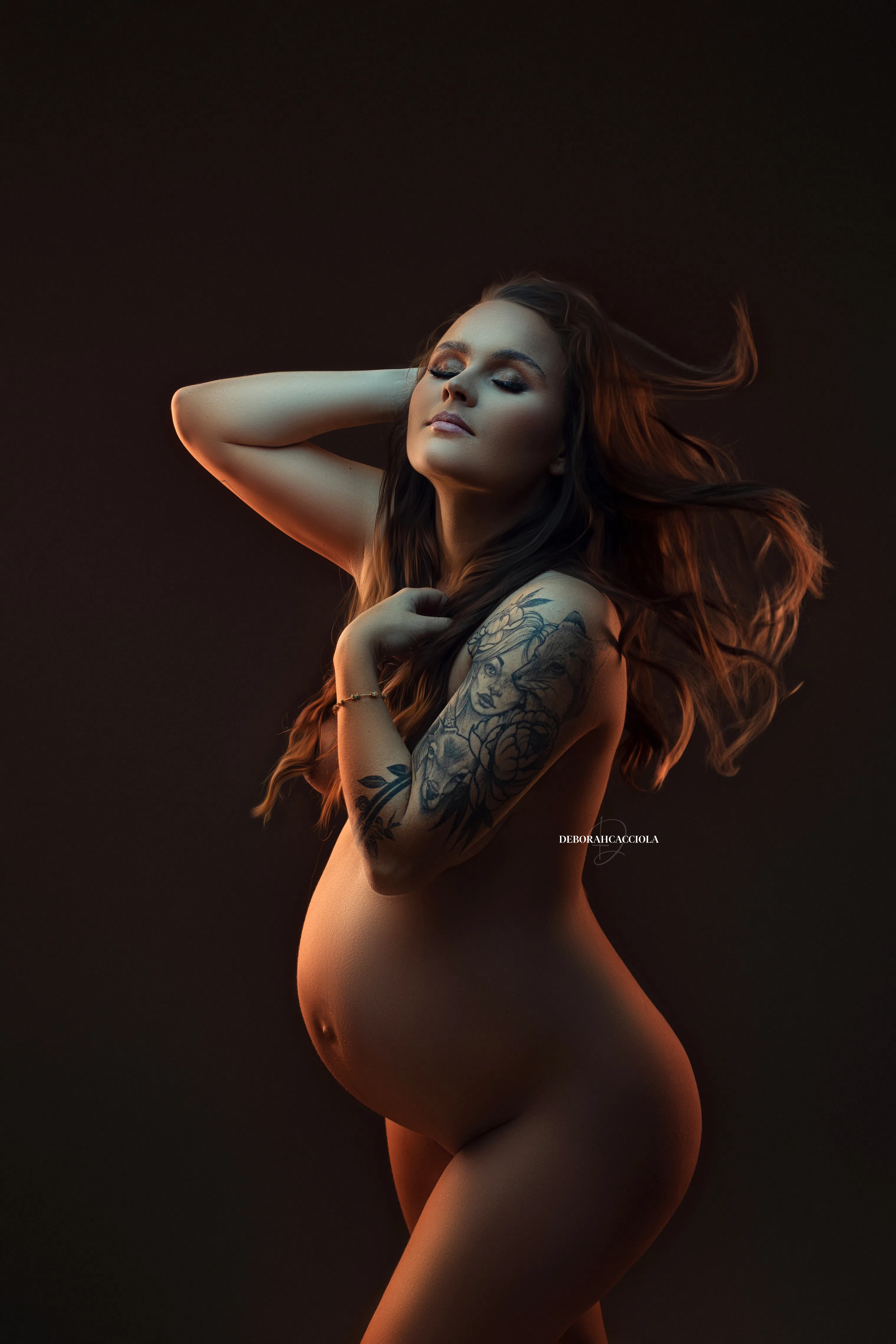 Portrait grossesse Orléans, future maman, portrait serré et naturel, palette douce