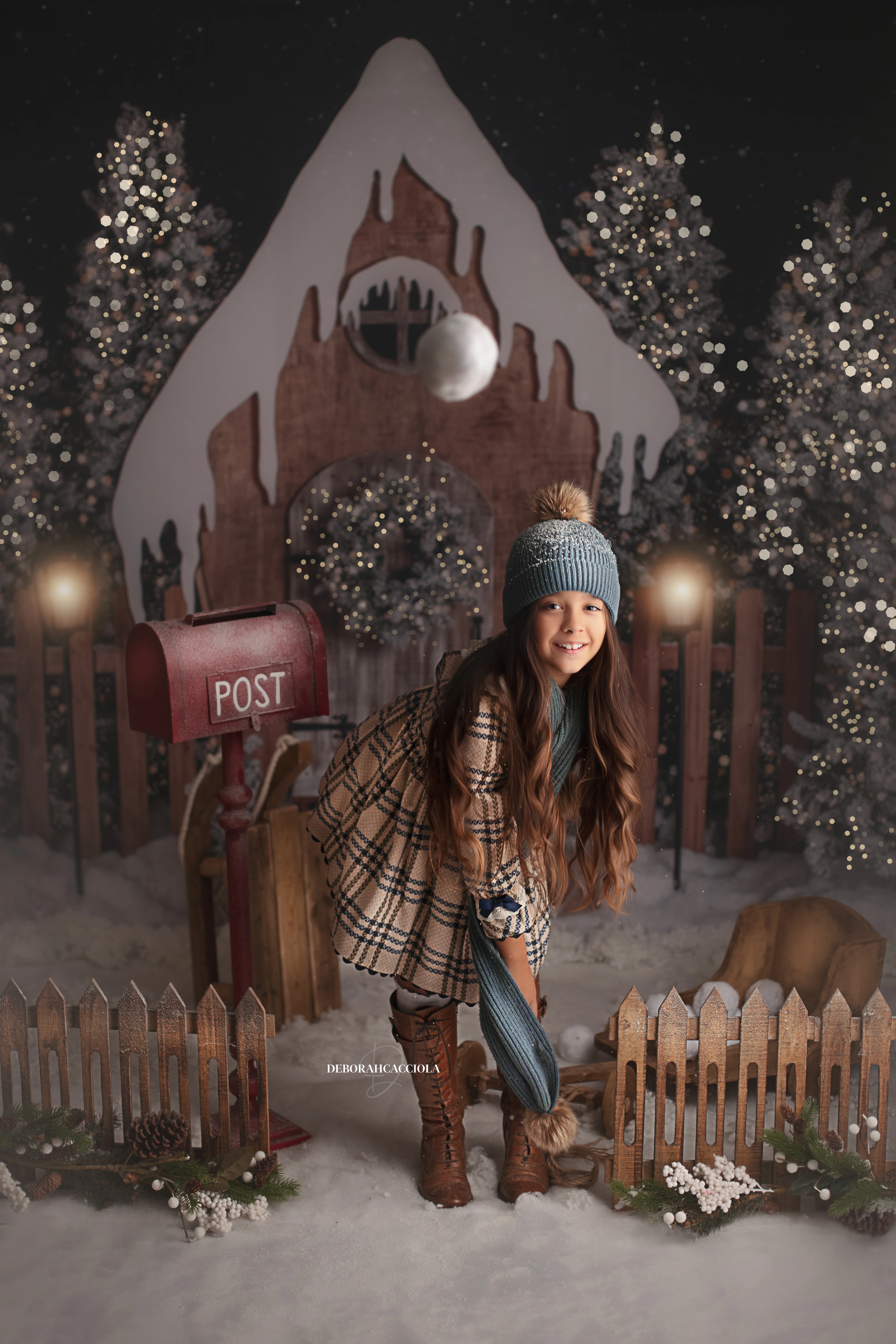 Photo Noël studio Orléans : instant festif de fin d'année, cadrage vertical doux, couleurs équilibrées