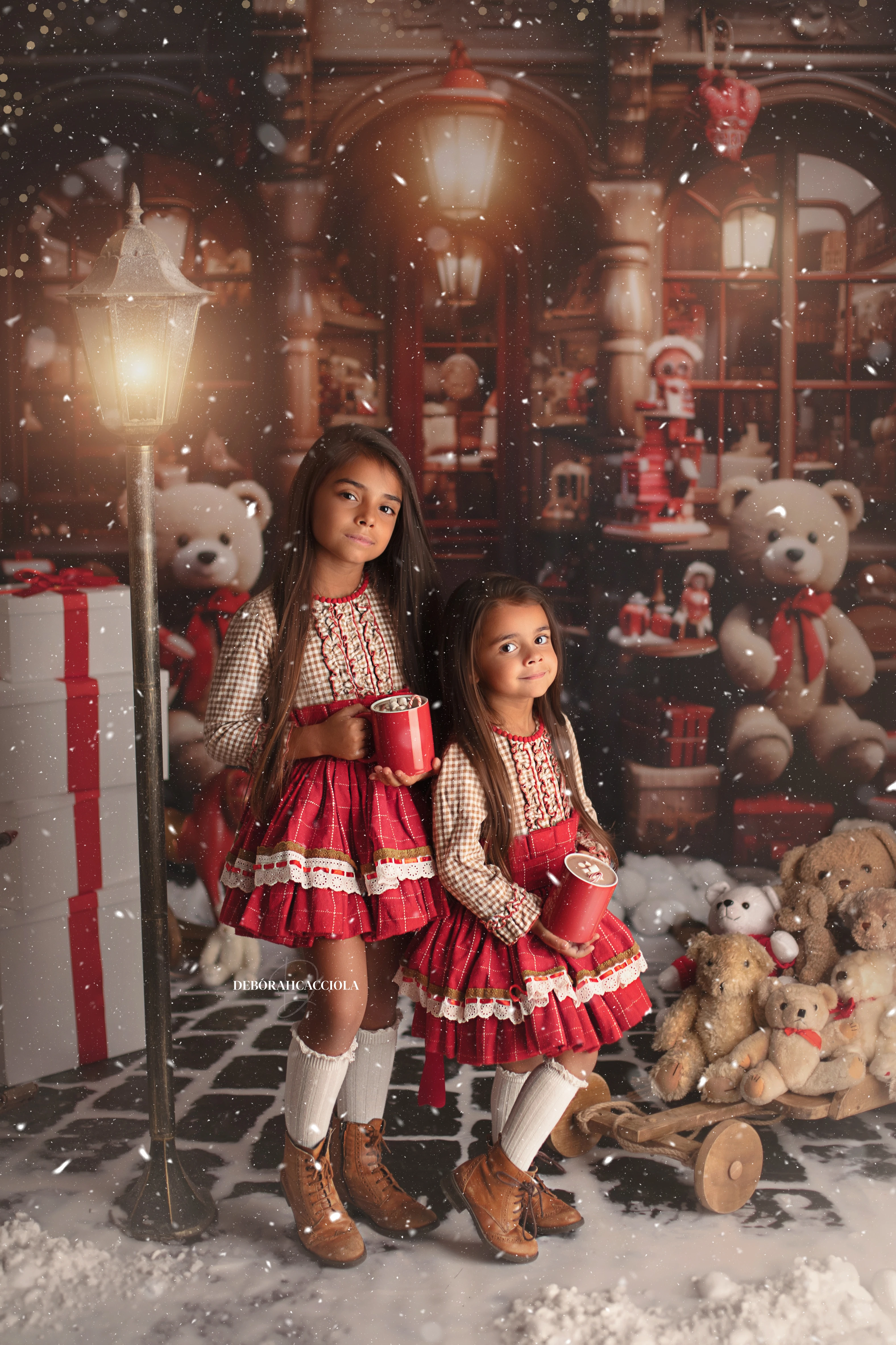 Portrait Noël à Orléans : ambiance de Noël, plan vertical naturel, palette claire