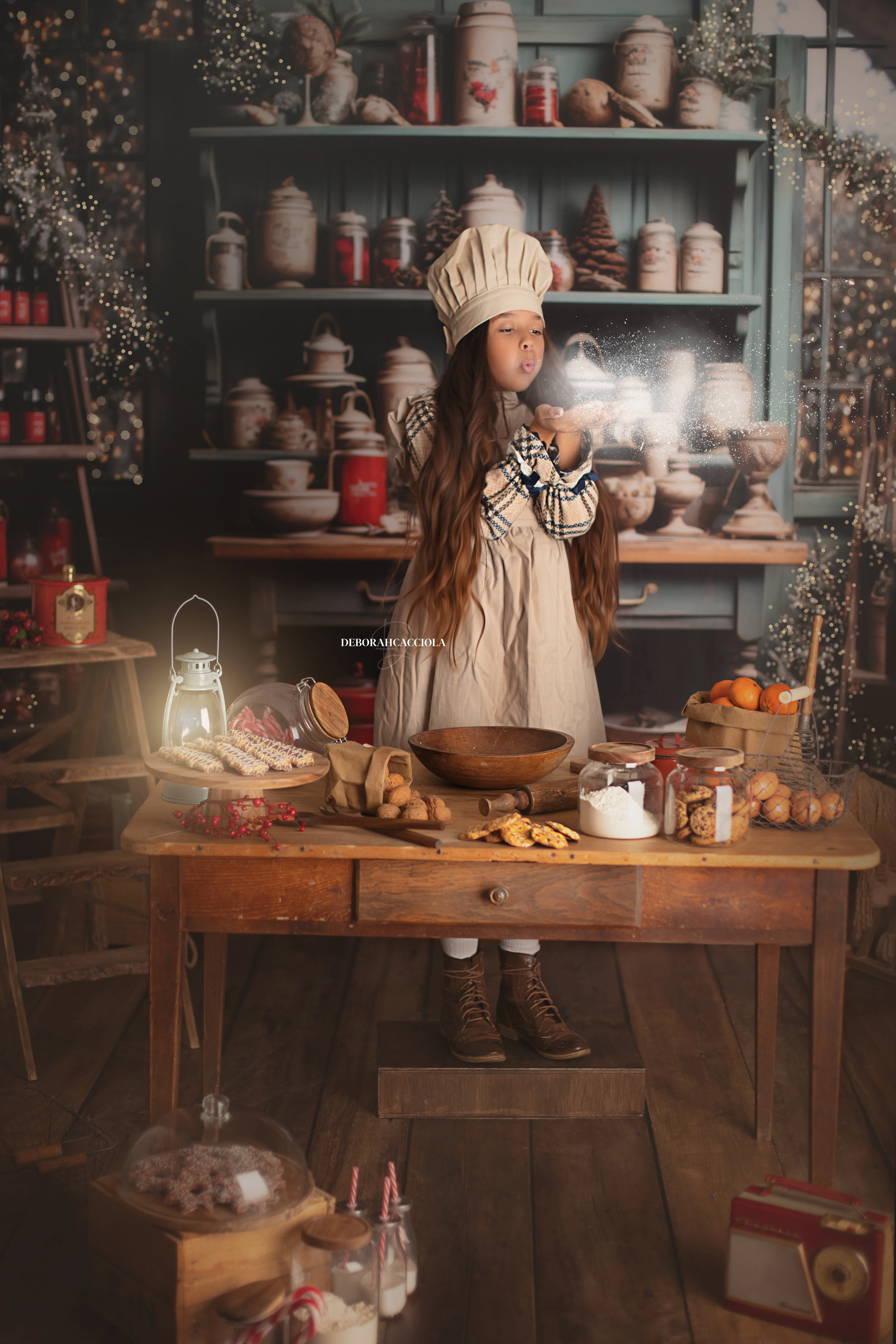 Photo Noël à Orléans, instant festif de fin d'année, portrait vertical soigné, couleurs douces