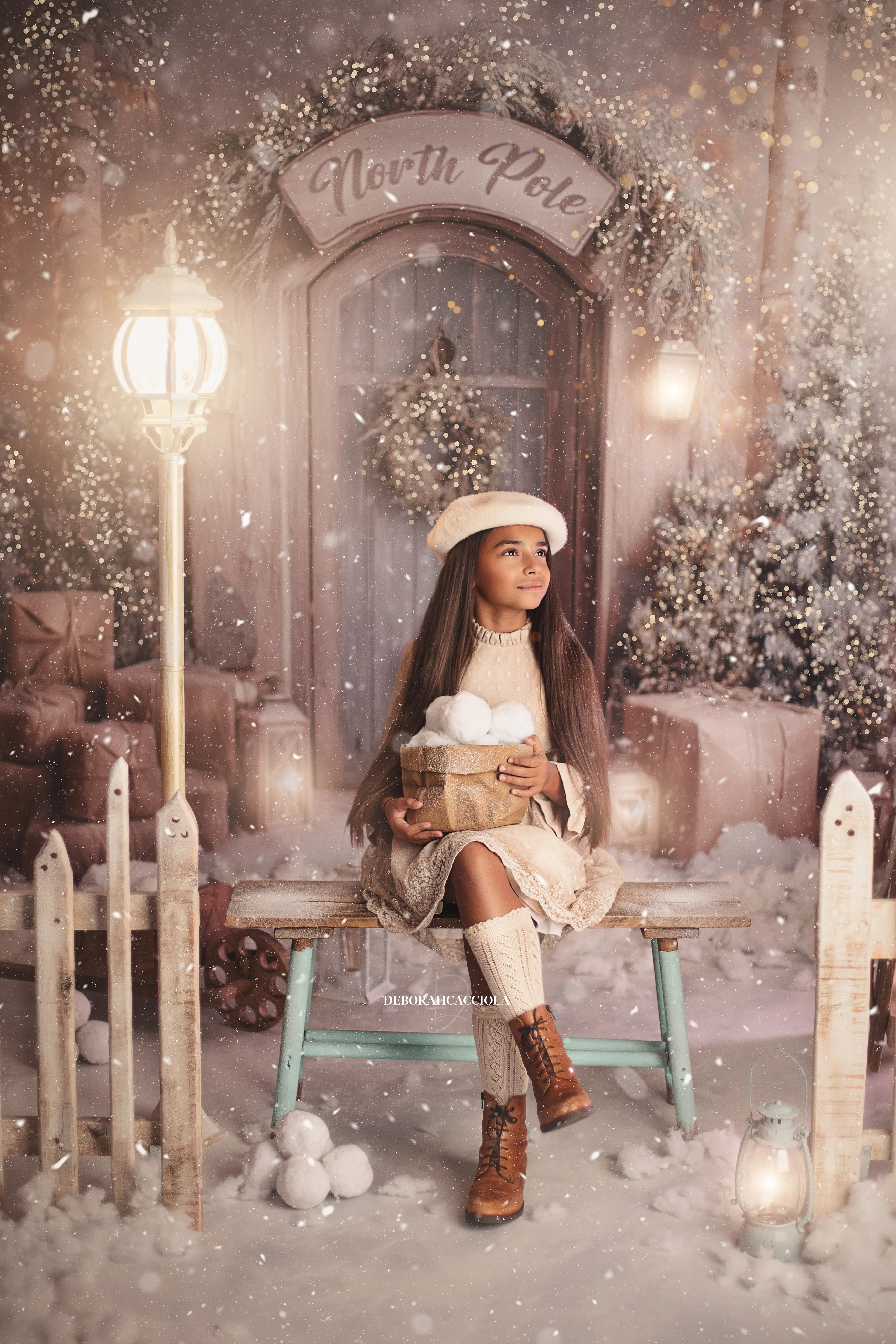 Photo Noël à Orléans, instant festif de fin d'année, plan vertical naturel, couleurs douces