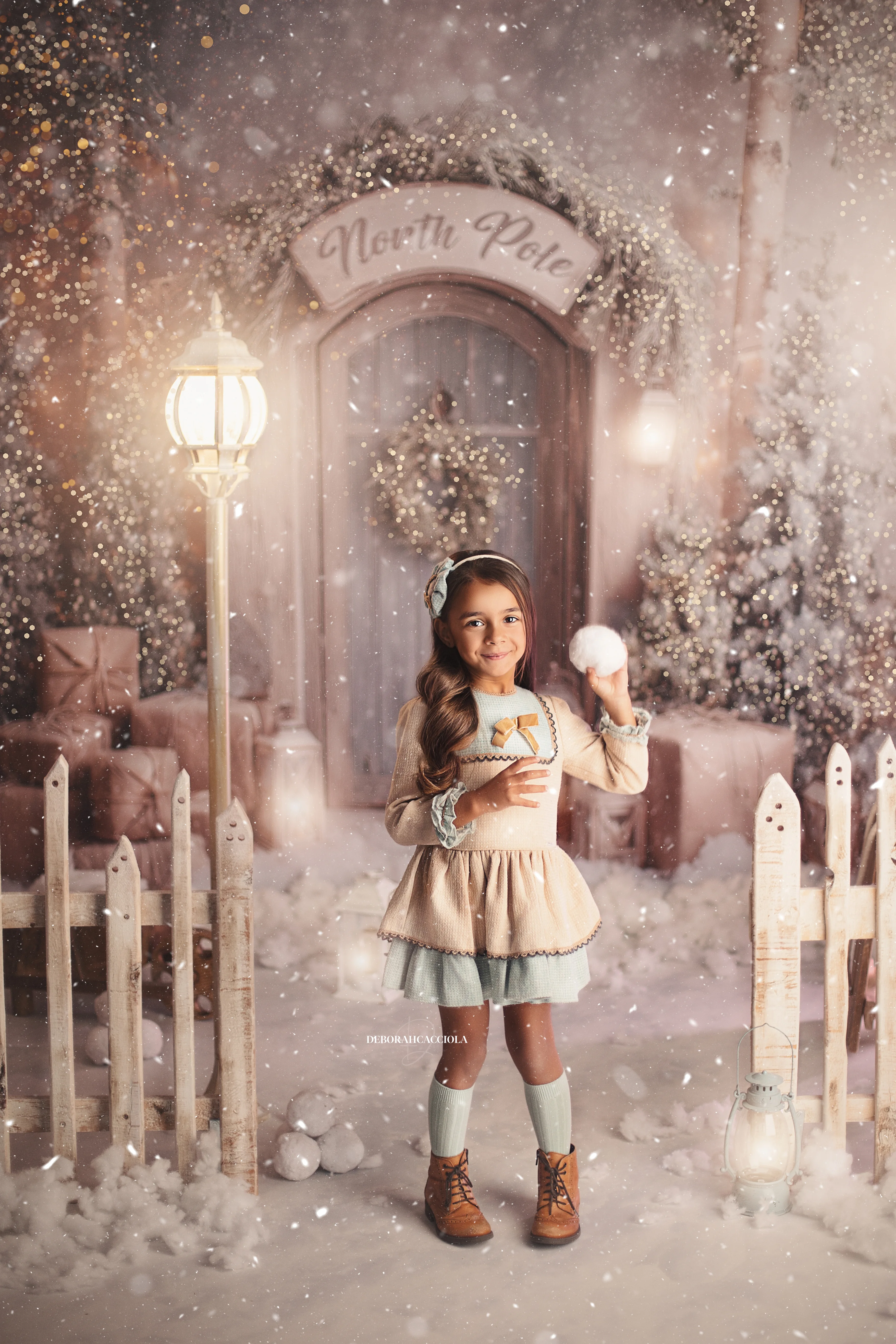 Portrait Noël à Orléans : ambiance de Noël, portrait vertical soigné, palette claire