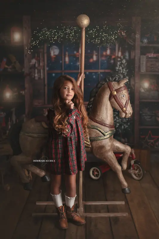 Photo Noël studio Orléans : instant festif de fin d'année, composition resserrée élégante, couleurs équilibrées