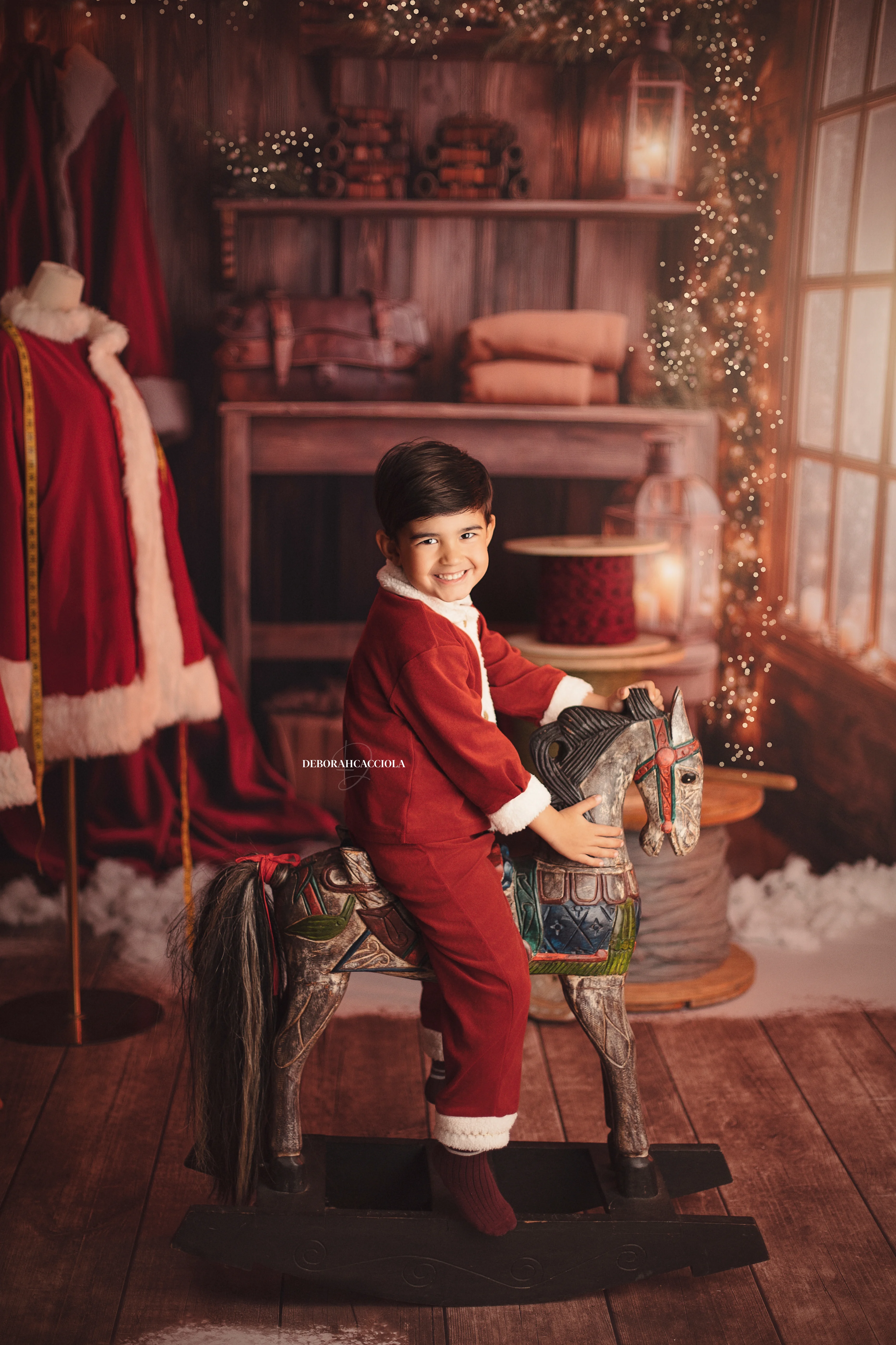 Photo Noël à Orléans, instant festif de fin d'année, portrait vertical soigné, palette claire