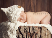 Photo nouveau-ne Photo de bébé au bois dormant